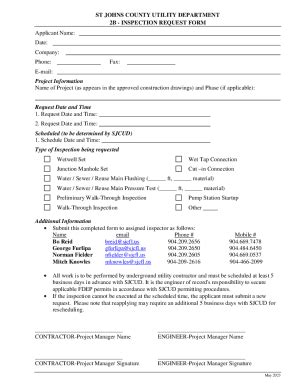 Fillable Online 2B Inspection Request Form Fax Email Print pdfFiller