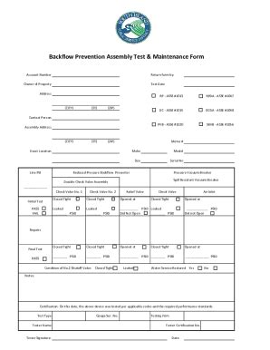 Fillable Online Backflow Testing What Is It and Why Is It Important