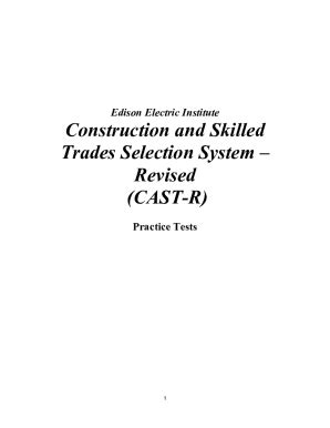 Fillable Online EEI Cast Test Free Sample Practice Test Questions