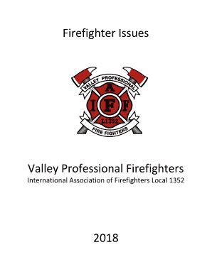 Fillable Online Firefighter Issues Valley Professional Firefighters ...