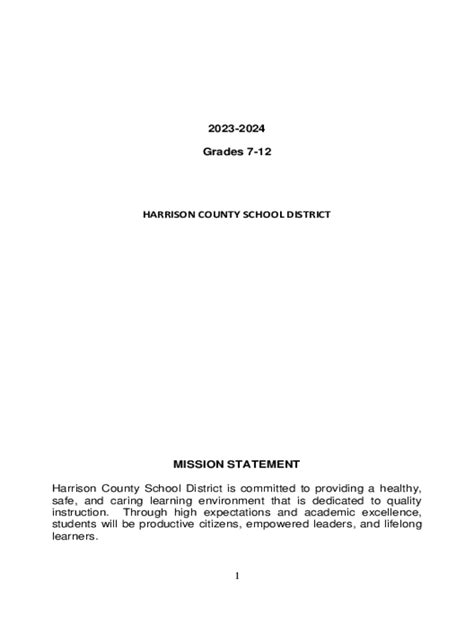Fillable Online Harrison County School Calendar 20242025 Academic Year