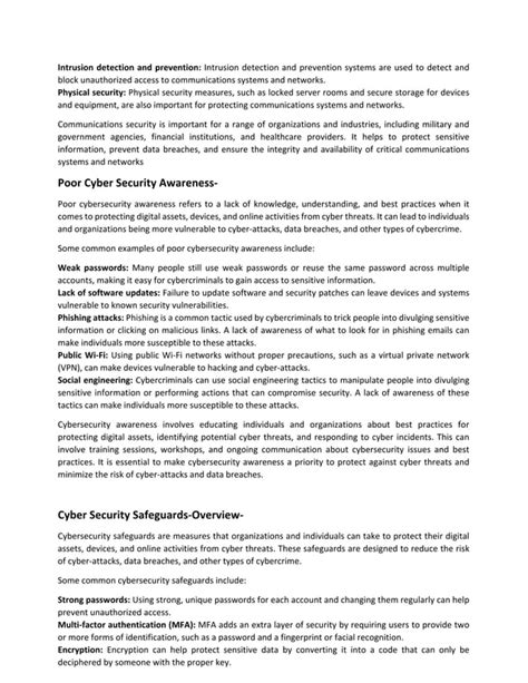 Fillable Online Module 4 Cyber Security Vulnerabilities& Safe Guards