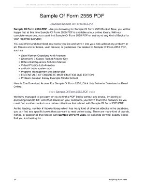 Fillable Online Sample Of Form 2555 PDF. sample of form 2555 PDF Fax