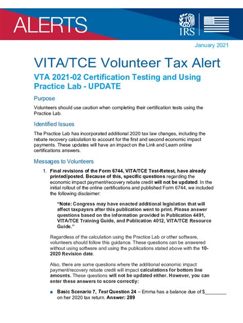 Fillable Online VTA 202102 Certification Testing and Using Practice
