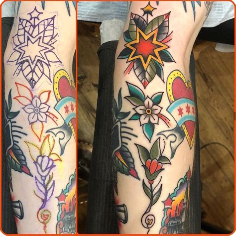 Enhance your American traditional tattoo with these unique filler ideas. Explore top ideas to add depth and complexity to your tattoo design.. 