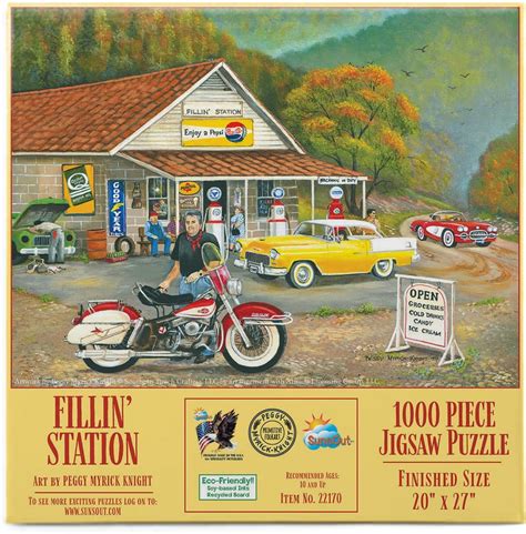 Fillin Station - 1000pc Jigsaw Puzzle By Sunsout NEW