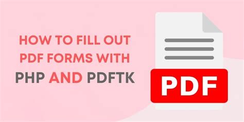 Filling out PDF Forms with PDFtk and PHP