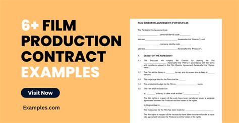 Film Director Contract Template Database