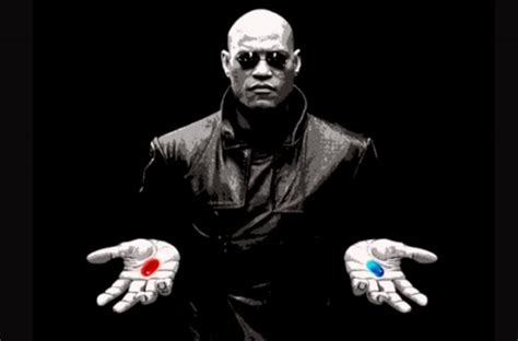 That brings us to one of the movie’s weirdest cultural legacies: the idea of the red pill. In the film, Neo is memorably offered a choice between a red and a blue pill.. 