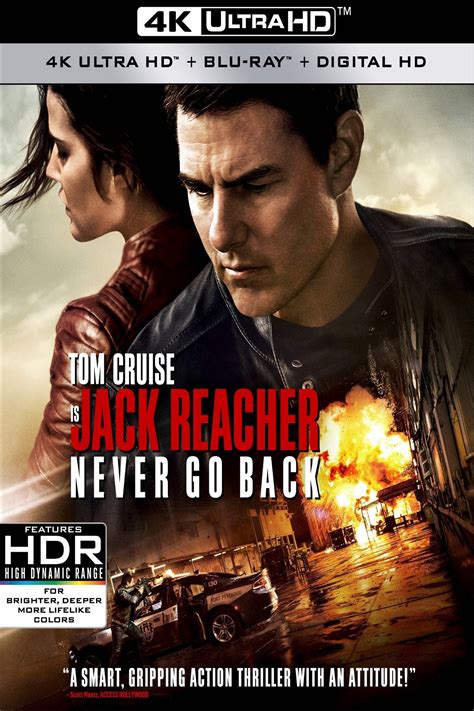 Film jack reacher never go back. The Jack Reacher: Never Go Back 4K Ultra HD and Blu-ray Combo Packs are loaded with over 80 minutes of exciting bonus content, including in-depth interviews with the cast and crew, plus detailed ... 
