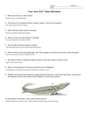 Film on Evolution Your Inner Fish at Biointeractive Worksheets Library