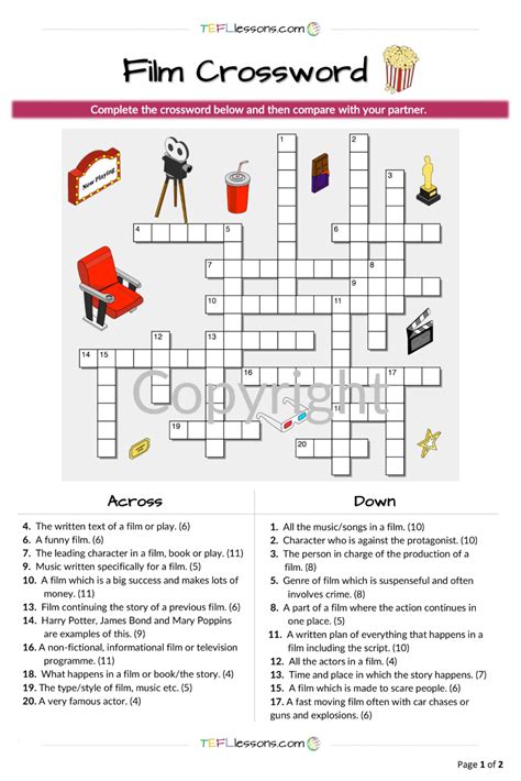 Film site crossword puzzle clue. There are a total of 1 crossword puzzles on our site and 153,084 clues. The shortest answer in our database is LBS which contains 3 Characters. Scale units: Abbr. is the crossword clue of the shortest answer. The longest answer in our database is TOMHANKSGIVINGTURKEYS which contains 21 Characters. 