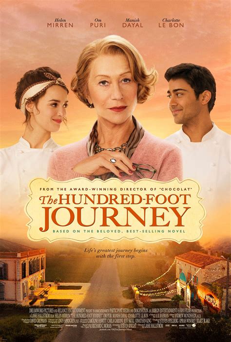 THE HUNDRED-FOOT JOURNEY. Trailer. Directed by. Lasse Hallström. United States, 2014. Drama, Comedy, Family. 122. ... Locarno International Film Festival. 2014. Golden Globes (USA) 2015 | Nominee: Best Performance by an Actress in a Motion Picture - Comedy or Musical. Norwegian International Film Festival..