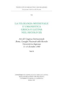 Filologia medievale e umanistica greca e latina nel secolo xx. - Health information systems management study guide.