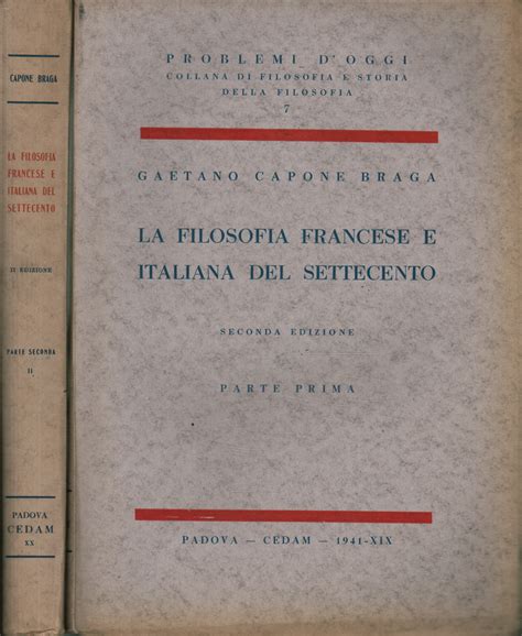 Filosofia francese e italiana del settecento. - Manual de asiento de coche recaro signo.