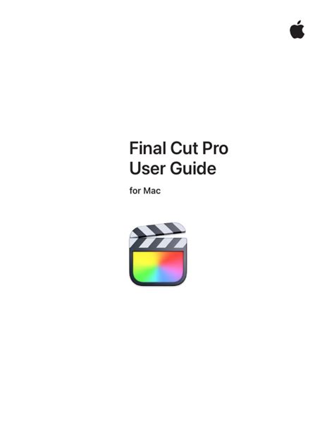 Final Cut Pro User Guide Pdf