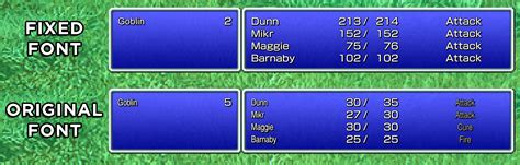 Final Fantasy Pixel Remaster Font Guide How to Change the Font