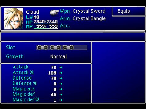 Final fantasy 7 ui.  Dec 21, 2021 · Higher resolution menu with customisab...