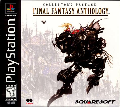 Final fantasy anthology. Learn From the Past Two complete, classic RPGs in one collection. Contains FINAL FANTASY V (never before released in the U.S.) and FINAL FANTASY VI. Two different adventures, each with epic storylines, 30+ hours of gameplay, memorable characters, plus entirely new CG cinemas unique to this collec... 