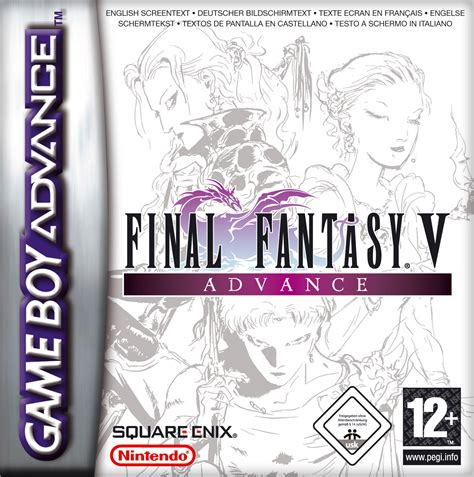 Final fantasy v advance. Sep 19, 2017 · Final Fantasy V Advance es un port realizado por TOSE para Game Boy Advance del videojuego de fantasía medieval desarrollado y publicado por Square en 1992 Final Fantasy V como parte de la serie Final Fantasy. El juego apareció por primera vez sólo en Japón en SNES. Además del port a GBA se ha portado con pequeñas diferencias a ... 