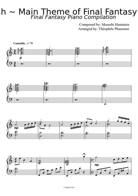 Final fantasy violin music.  Print Musicnotes features the world's largest online digital she...