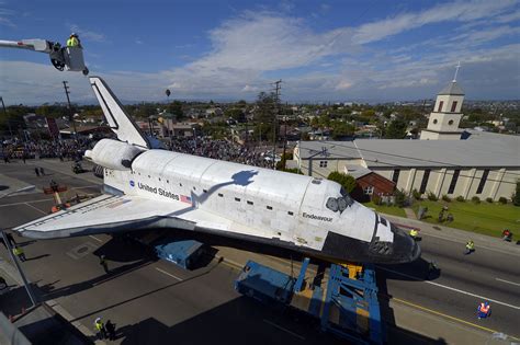 Final piece of Space Shuttle Endeavour exhibit to be transported through L.A.