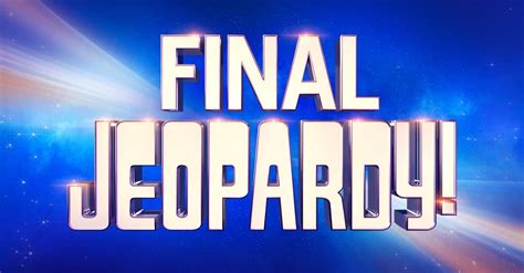 Final question on jeopardy today. Things To Know About Final question on jeopardy today. 