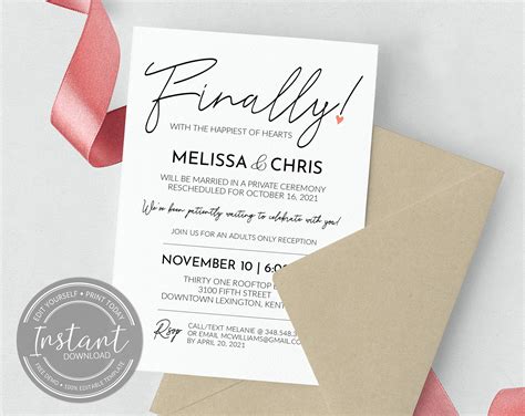 Finally Wedding Invitation - Etsy