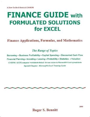 Finance guide with formulated solutions for excel finance applications formulas and mathematics. - Peoplesoft developer apos s guide for peopletools and peoplecode.