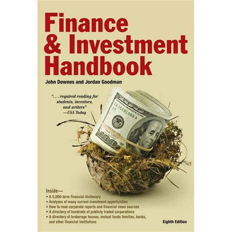 Finance investment handbook barrons finance and investment handbook. - Radioimmunoassay in basic and clinical pharmacology handbook of experimental pharmacology.