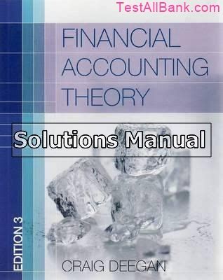 Financial Accounting Theory Deegan 3rd Edition Pdf