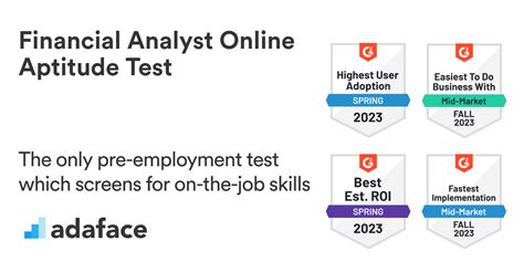 Financial Analyst Aptitude Test Questions