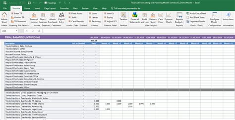 Financial Forecasting Excel Templates