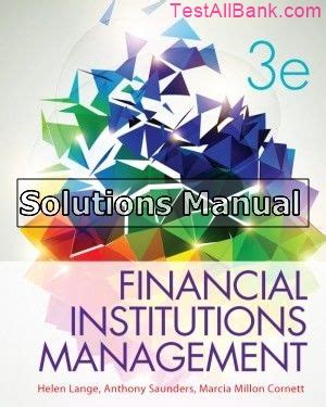 Financial Institutions Management 3rd Edition Answers