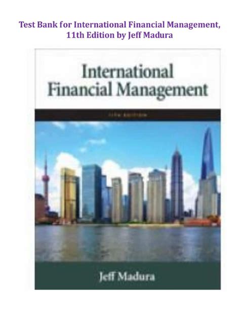 Financial Management 11th Edition Test Bank