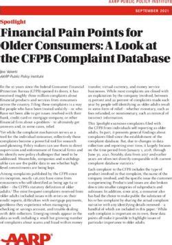 Financial Pain Points for Older Consumers A Look at the CFPB Complaint Database