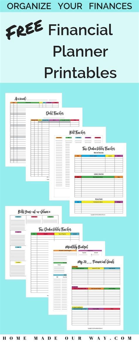 Financial Planner Get Your Finances in Order with this Free PDF