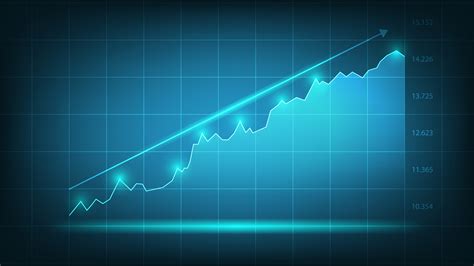 Financial Stock Market Investment Digital Trading Graph