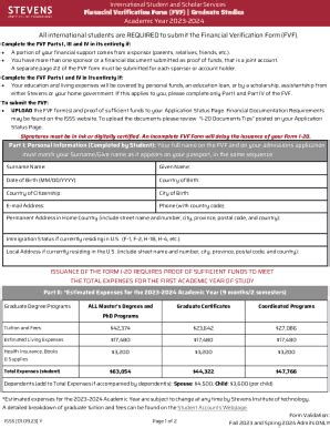 Financial Verification Form Stevens Fill Out and Sign Printable PDF