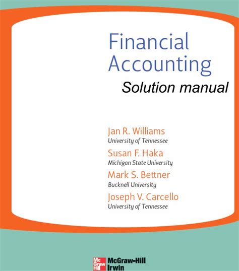 Financial accounting haka solution manual 14th. - The spiderwick chronicles book 1 the field guide.
