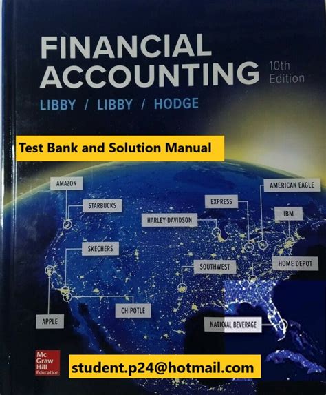 Financial accounting libby international edition solution manual. - Manuale di chirurgia del piede e della caviglia 4e.
