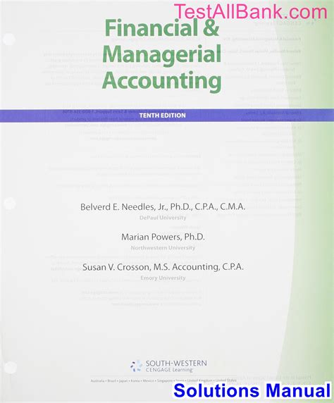 Financial accounting needles powers 10th edition solutions. - John deere 820 manuales de reparación.