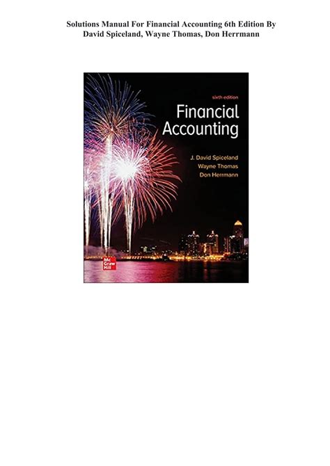 Financial accounting spiceland solutions manual ch11. - La guía de dieta a prueba de balas edición actualizada por martina harris.