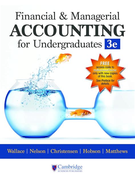 Financial and managerial accounting for undergraduates pdf.  Managerial acco...