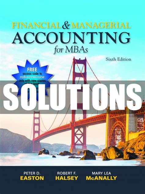 Financial and managerial accounting solutions manual easton. - Eveil a la lecture et a l'ecriture chez les petits.