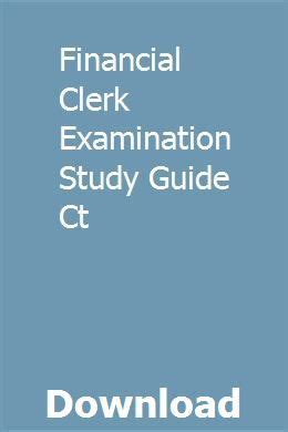 Financial clerk examination study guide ct. - Sperry marine mk 37 vt digital manual.