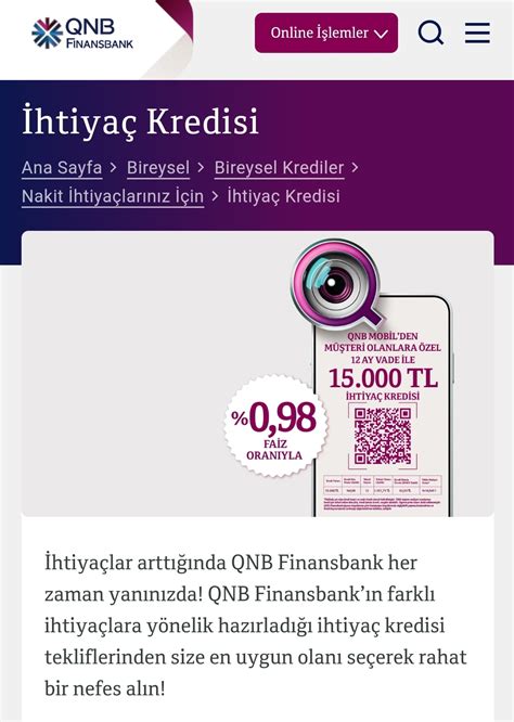 Finansbank online kredi faiz oranı