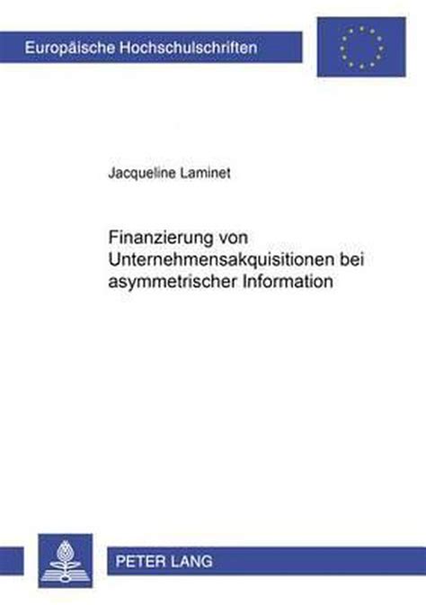Finanzierung von unternehmensakquisitionen bei asymmetrischer information. - 2005 manuale di servizio officina jeep liberty kj.