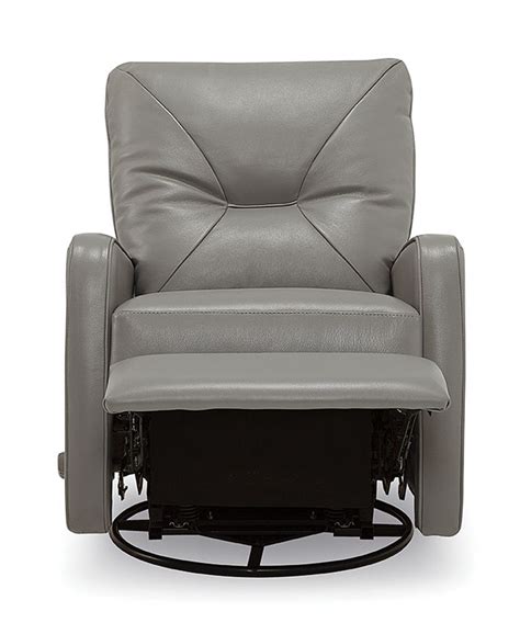 Finchley Leather Swivel Rocker Recliner - Macys