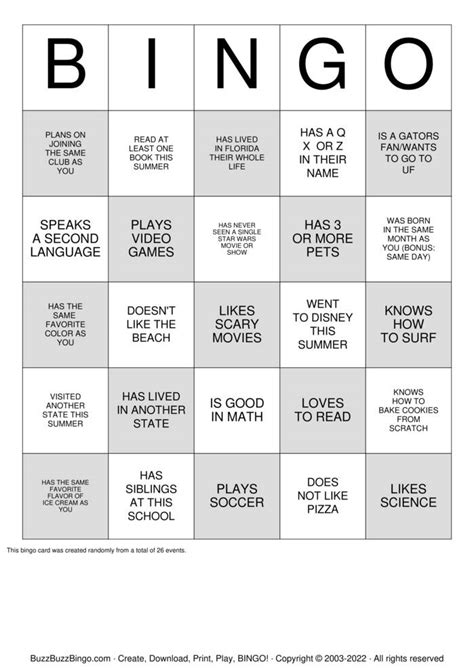 Find A Friend Bingo Bingo Cards To Download Print And Customize